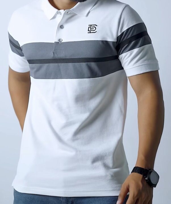 Grey Color Stylish Cotton Polo