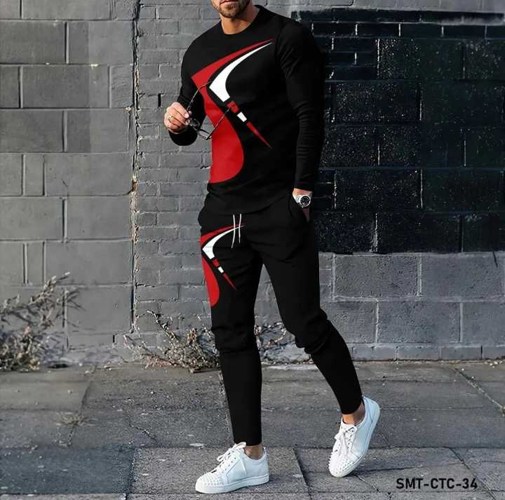 Stylish Joggers Full T-shirt Combo
