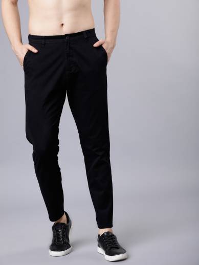 Maroon Gabardine Pants for Men